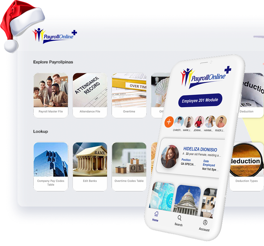 HROnline+ App Interface